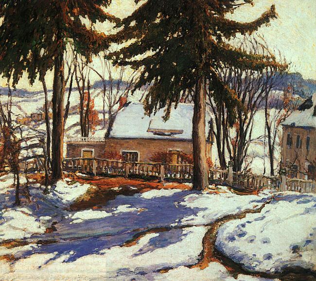 Charles Reiffel February Thaw, Silvermine Connecticut oil painting picture